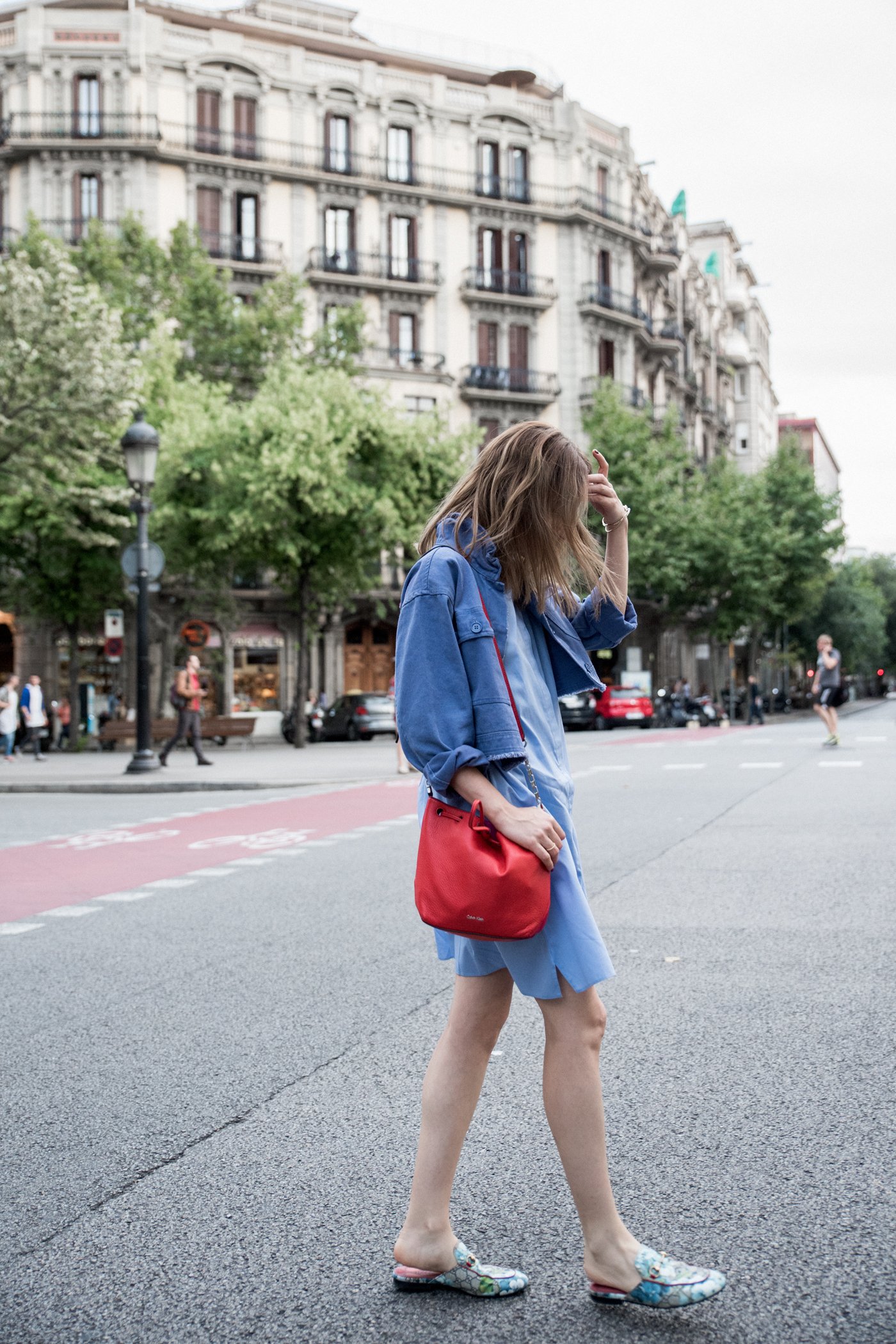 Denim_Jacket-Asos-Bag_Clavin-Klein-Dress_Asos-Gucci_Mules-Shoes-3