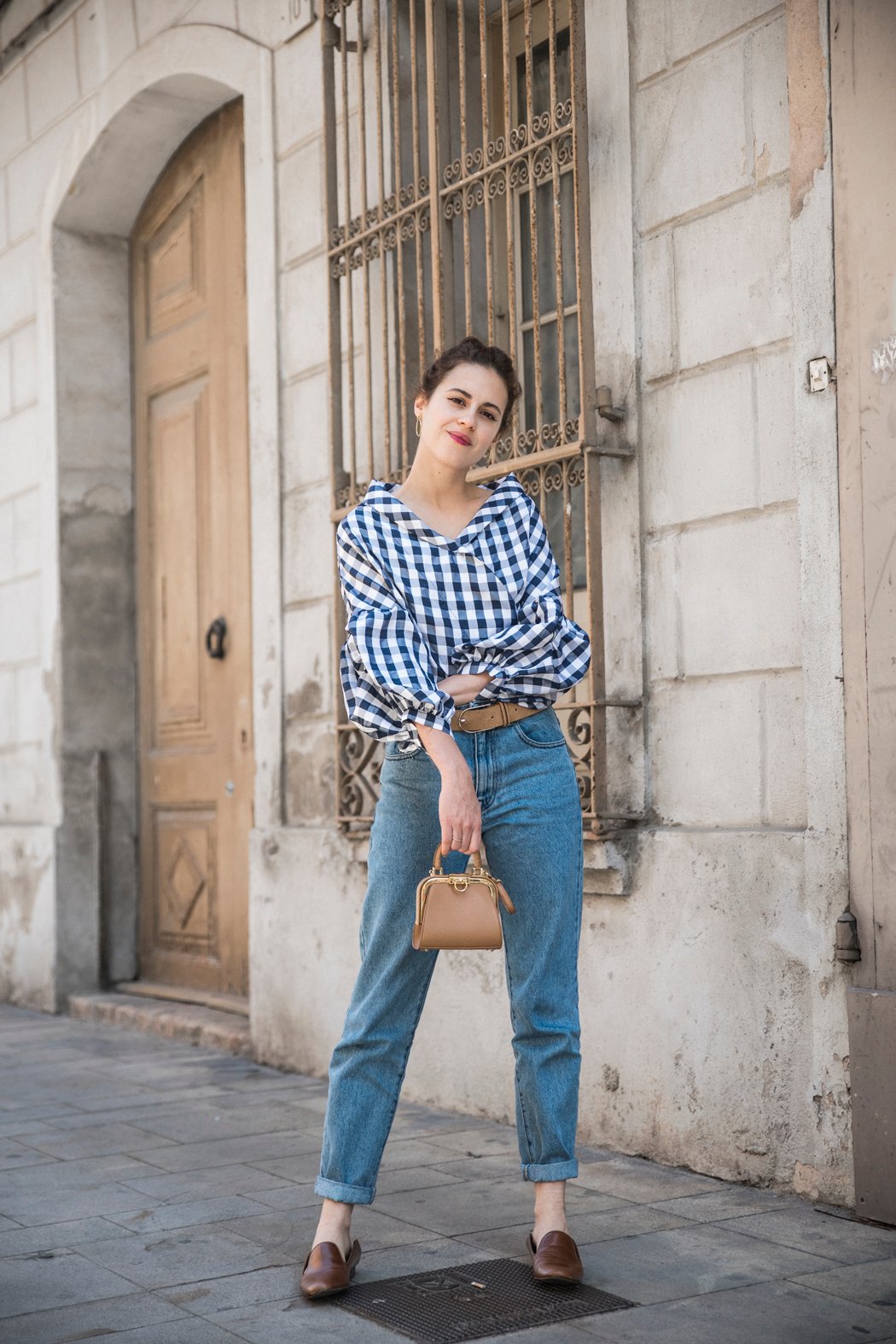 cuadros-vichy-camisa-coosy-mumjeans-loafers-mules-christiandior-bag-bolso-trenza-5