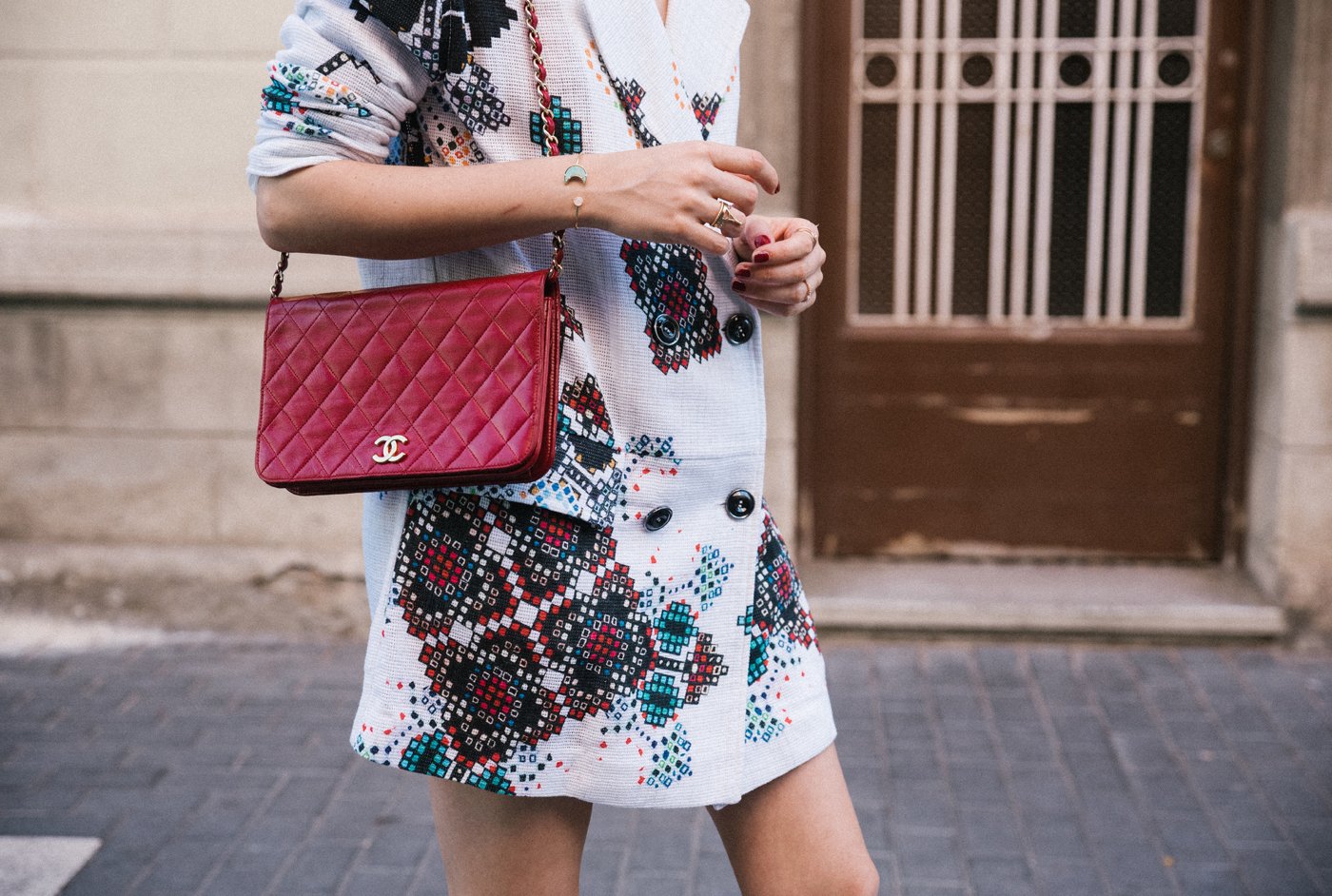 Custo_Barcelona-Chanel_bag-Mango_Shoes- Blazer_dress-7