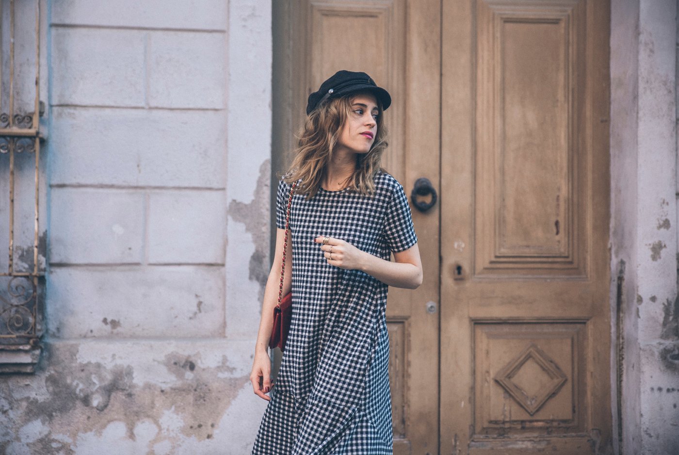cuadros_vichy-vestido_Zara-Gucci_Slipper_Princetown-chanel-bag-street_style-10