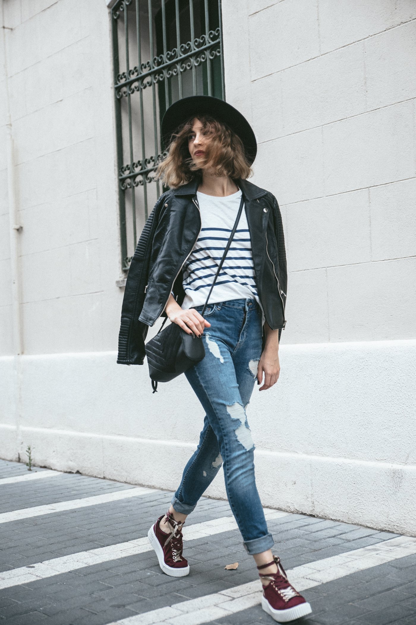 dansvogue pimkie sorteo denim biker streetstyle autumn winter sneakers zapatillas denim jeans vaqueros 6