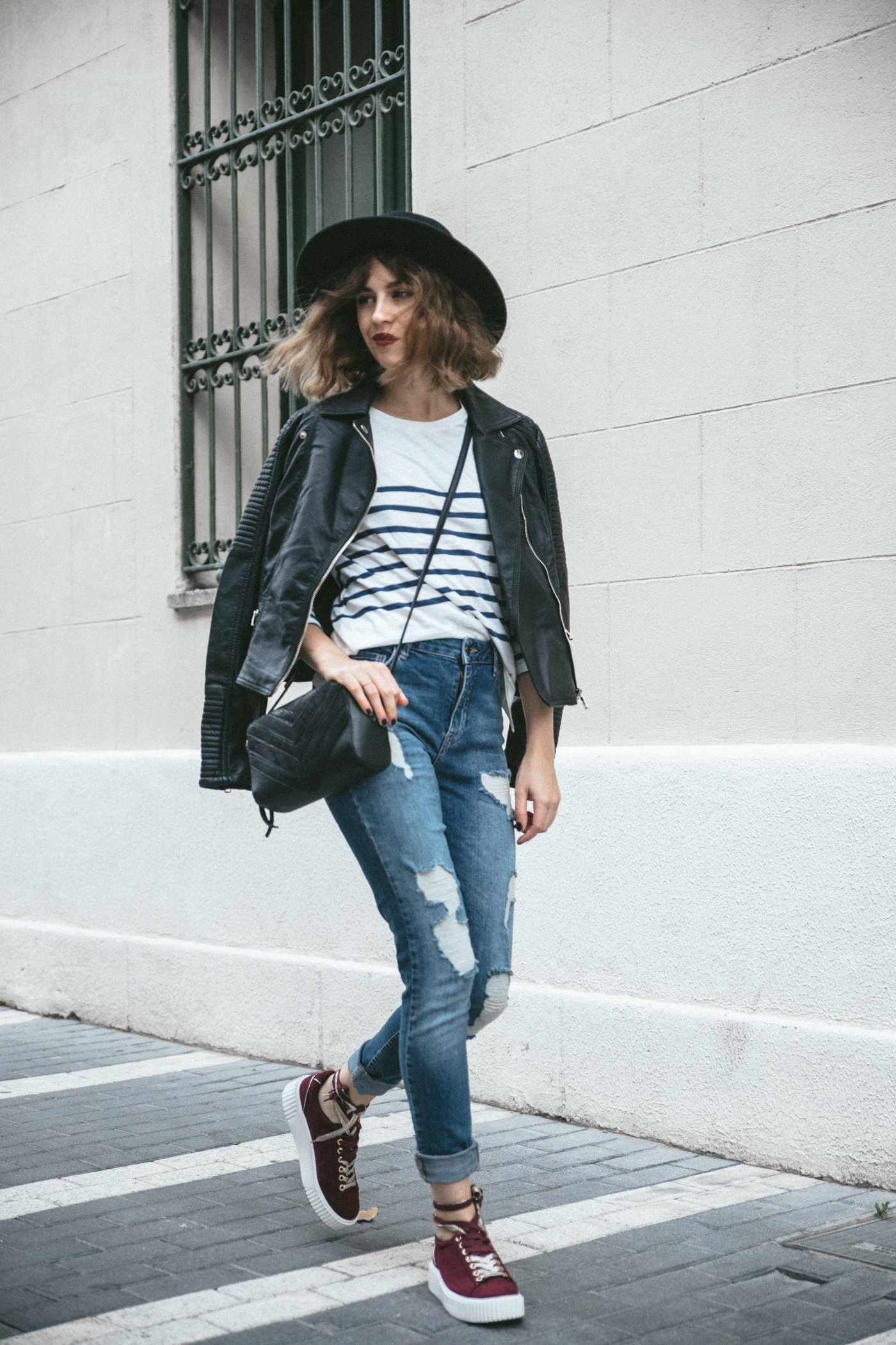 dansvogue pimkie sorteo denim biker streetstyle autumn winter sneakers zapatillas denim jeans vaqueros 7