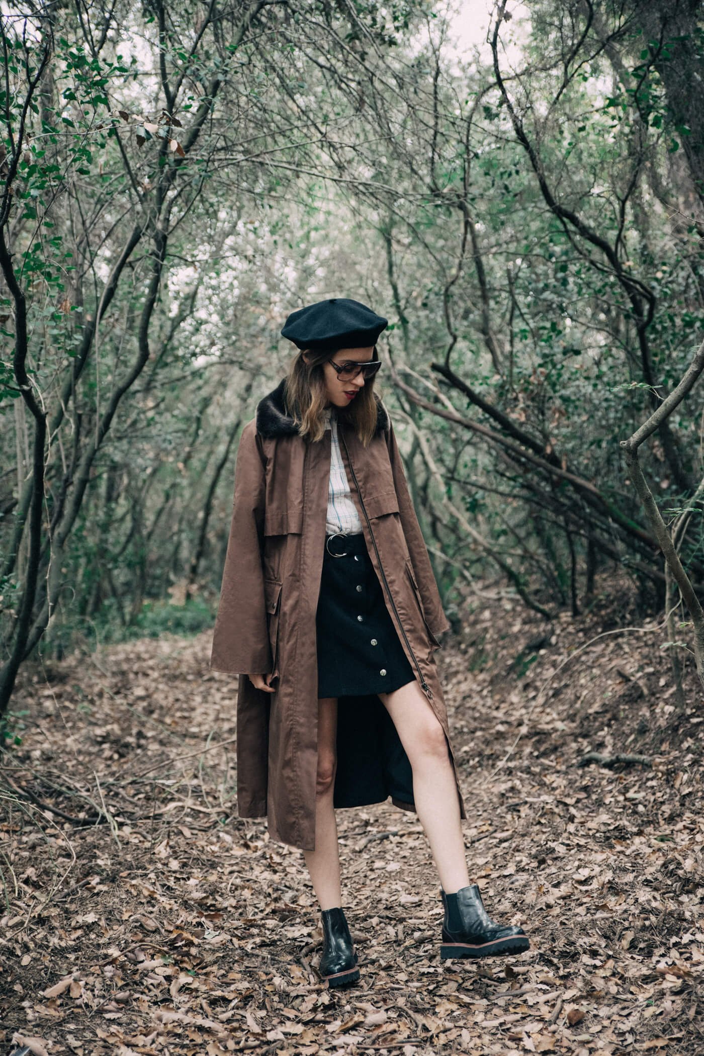 dansvogue el corte inlges parka falda abotonada boina 12
