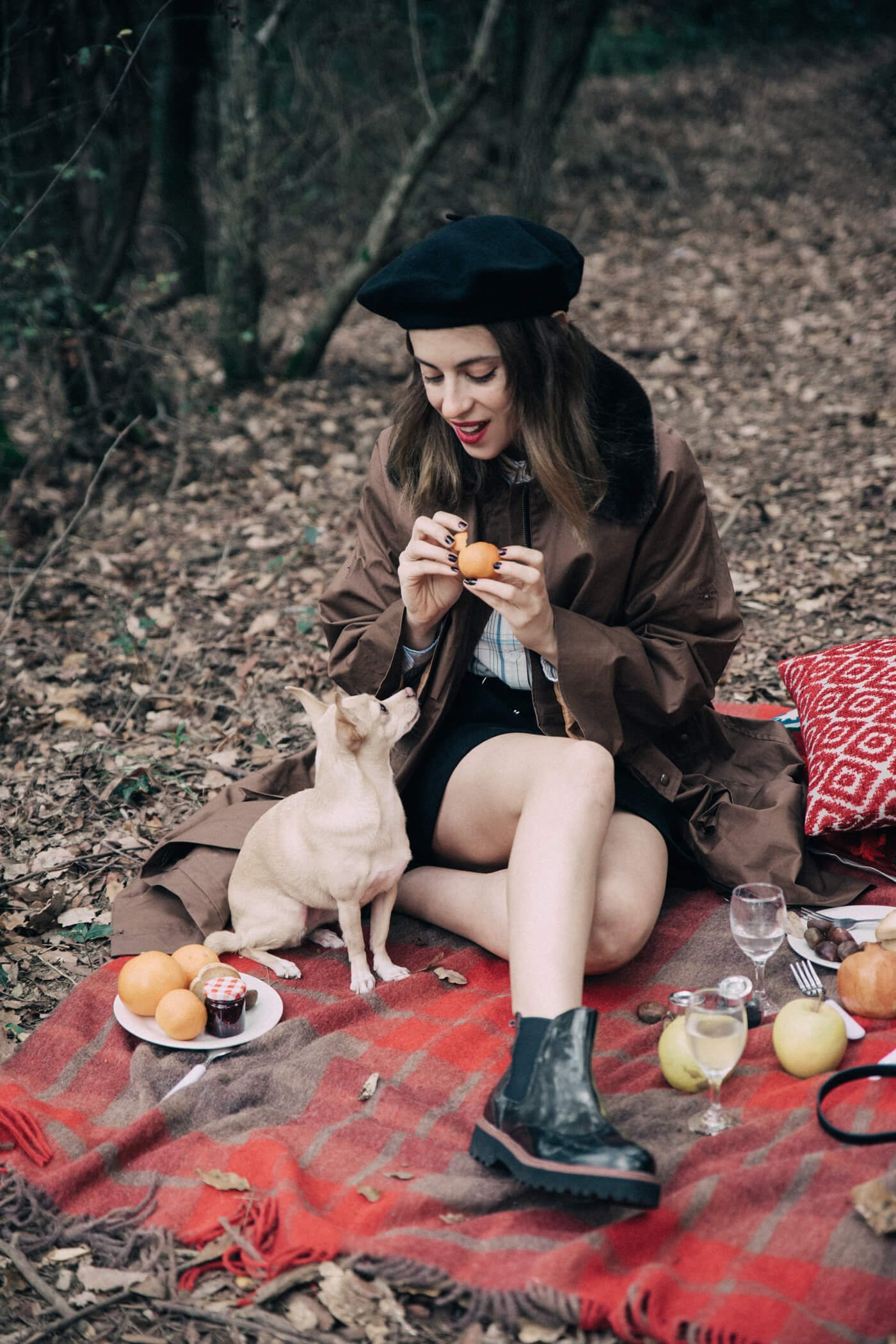 dansvogue el corte inlges parka falda abotonada boina 6