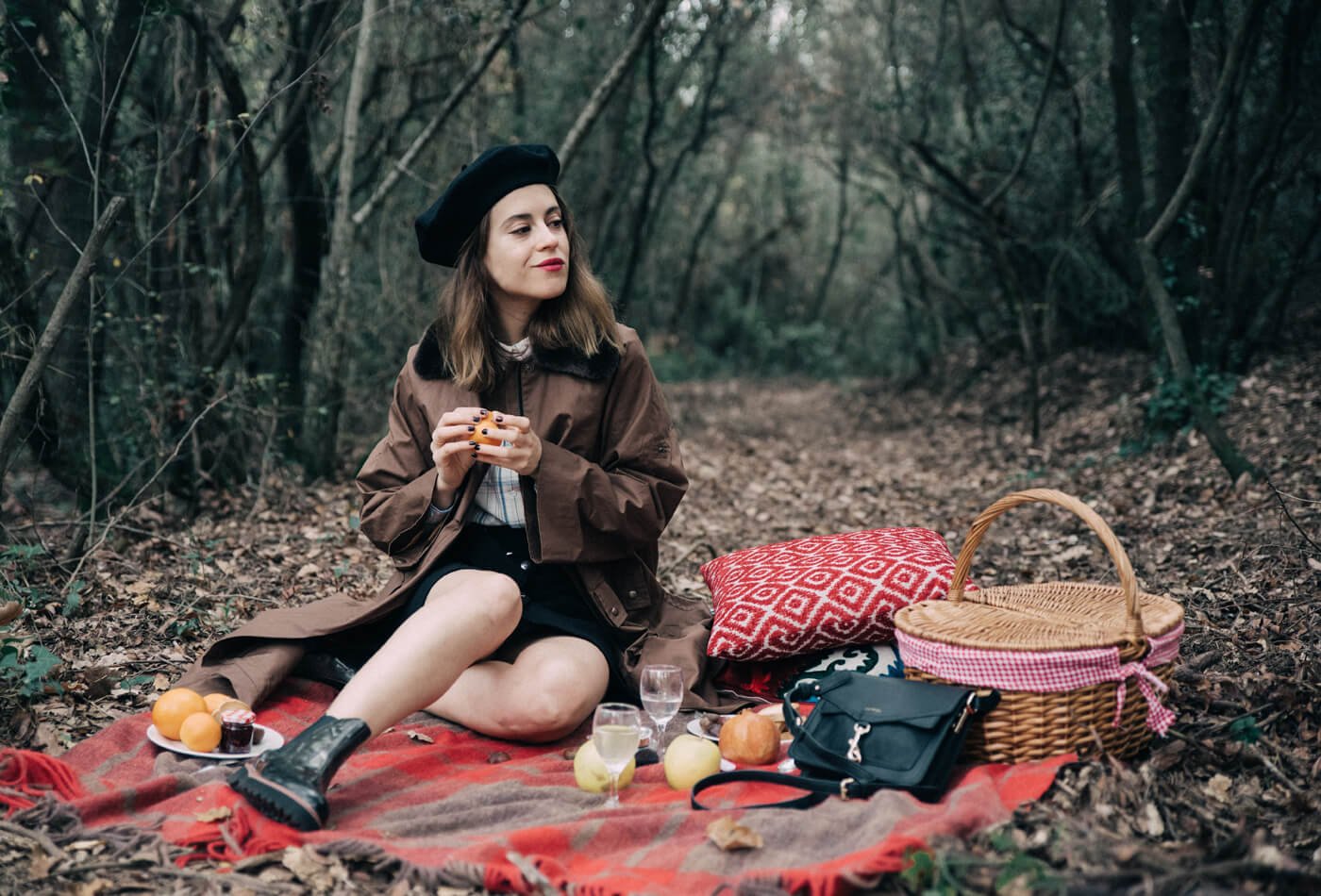 dansvogue el corte inlges parka falda abotonada boina 7