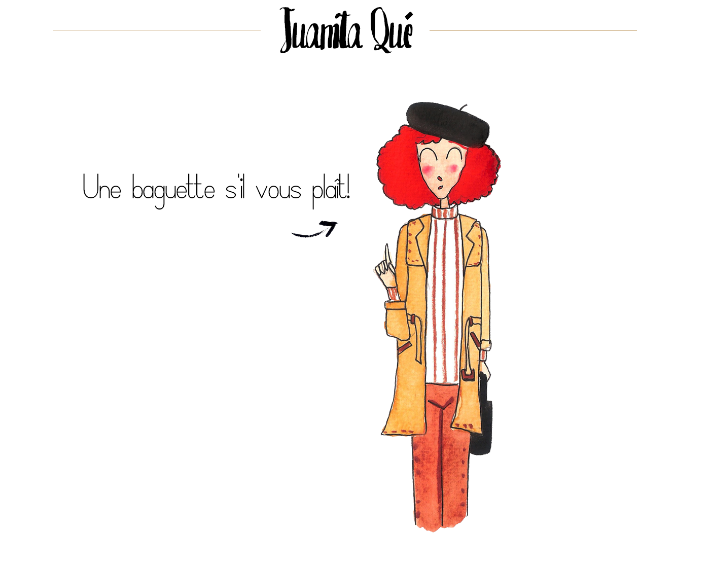 dansvogue juanita que baguette souvenir dessinetas ilustracion acuarela 2.