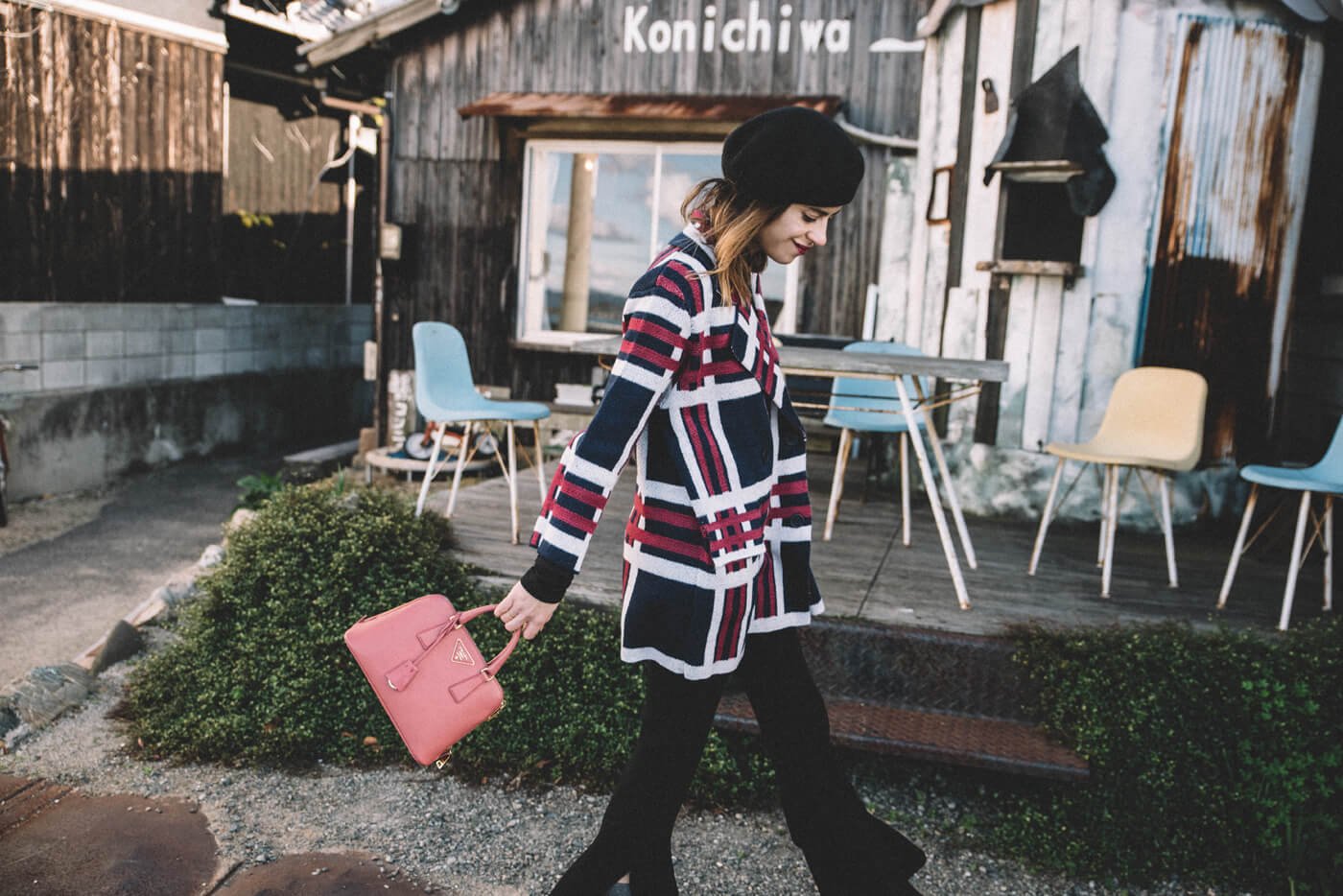 dansvogue japan naoshima cardigan parfois boina Wool Beret Hat 2.jpg