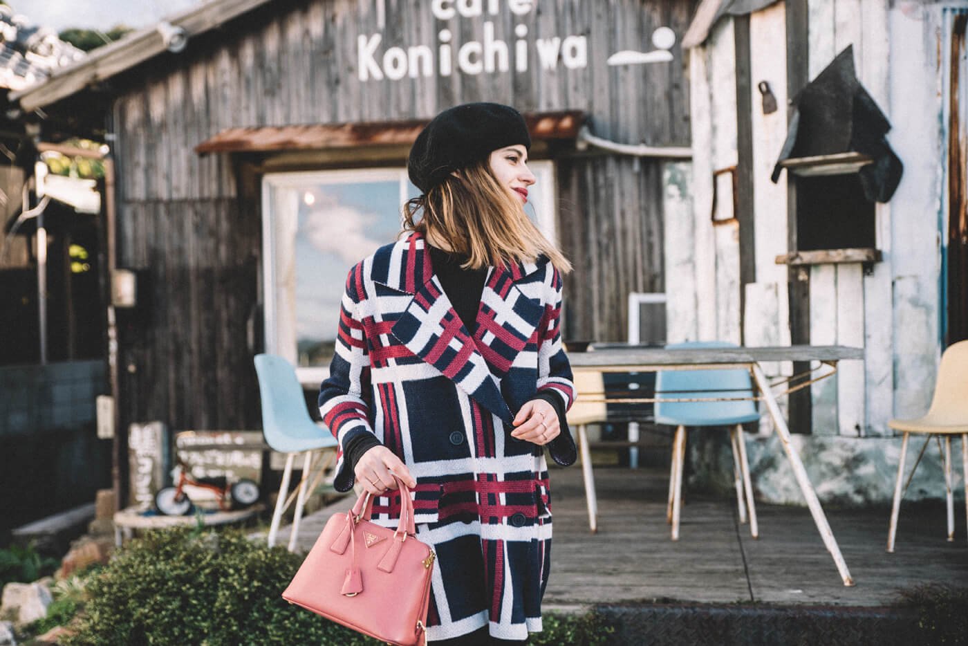 dansvogue japan naoshima cardigan parfois boina Wool Beret Hat 3