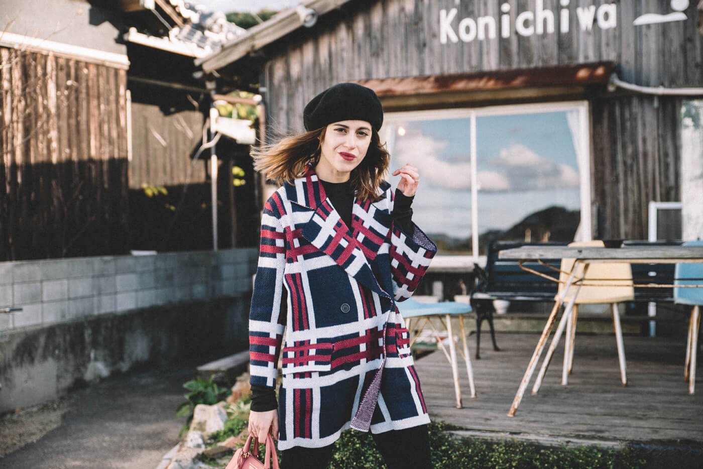 dansvogue japan naoshima cardigan parfois boina Wool Beret Hat 4.jpg