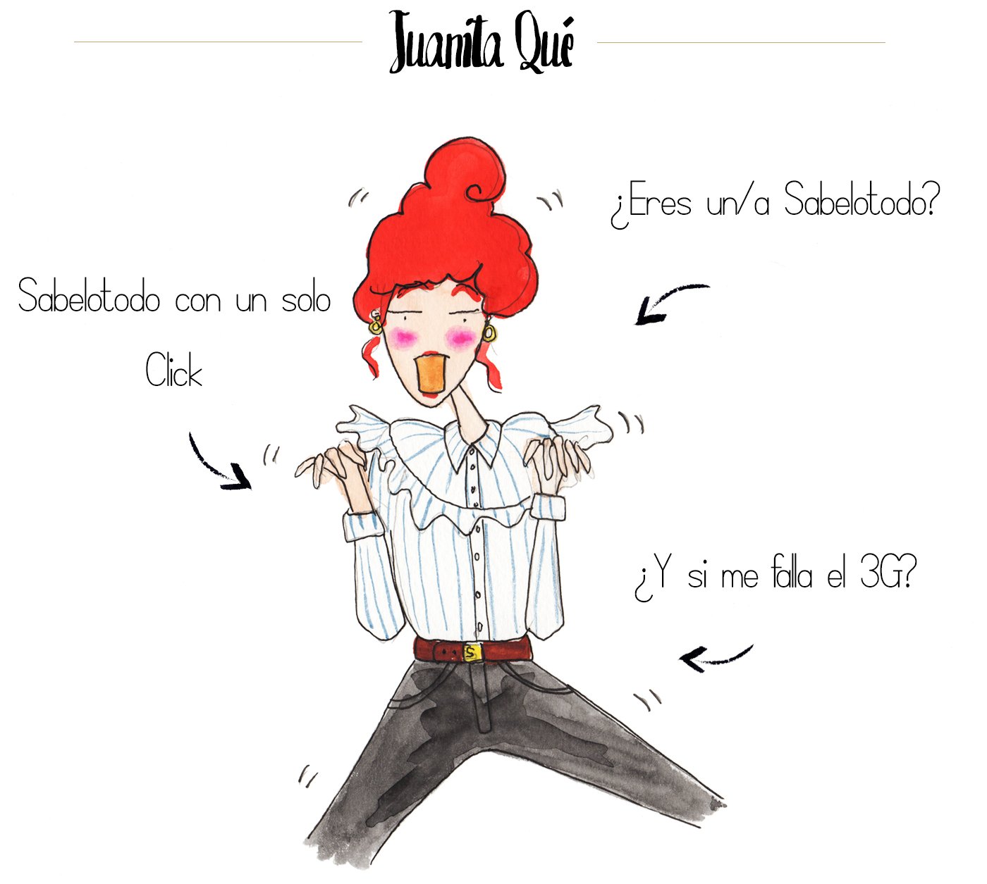 dansvogue juanita que camisa volantes sabelotodo dessinetas ilustracionok