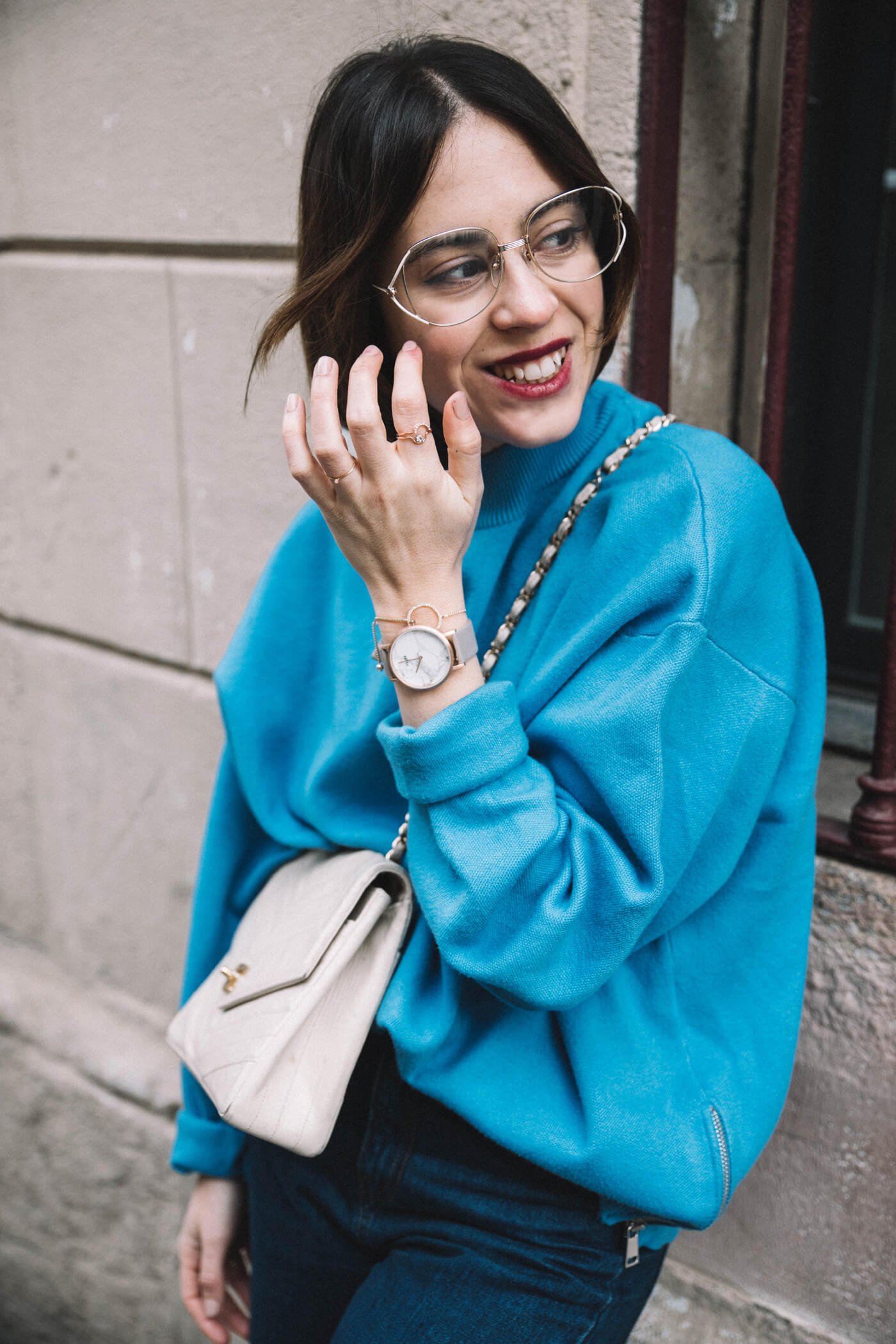 dansvogue gafas dior sudadera azul zara cluse vintage chanel hm conscious 3