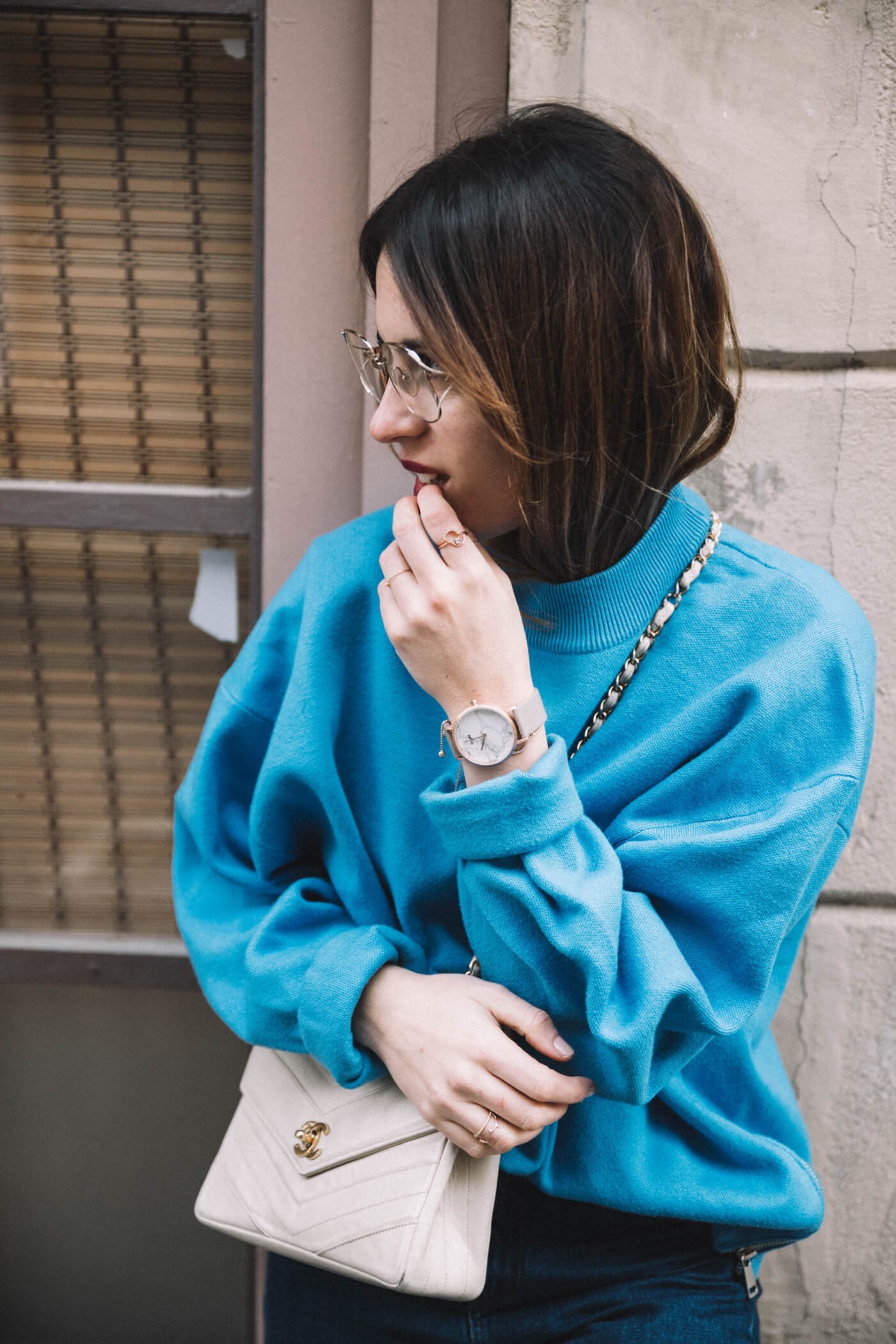 dansvogue gafas dior sudadera azul zara cluse vintage chanel hm conscious 4