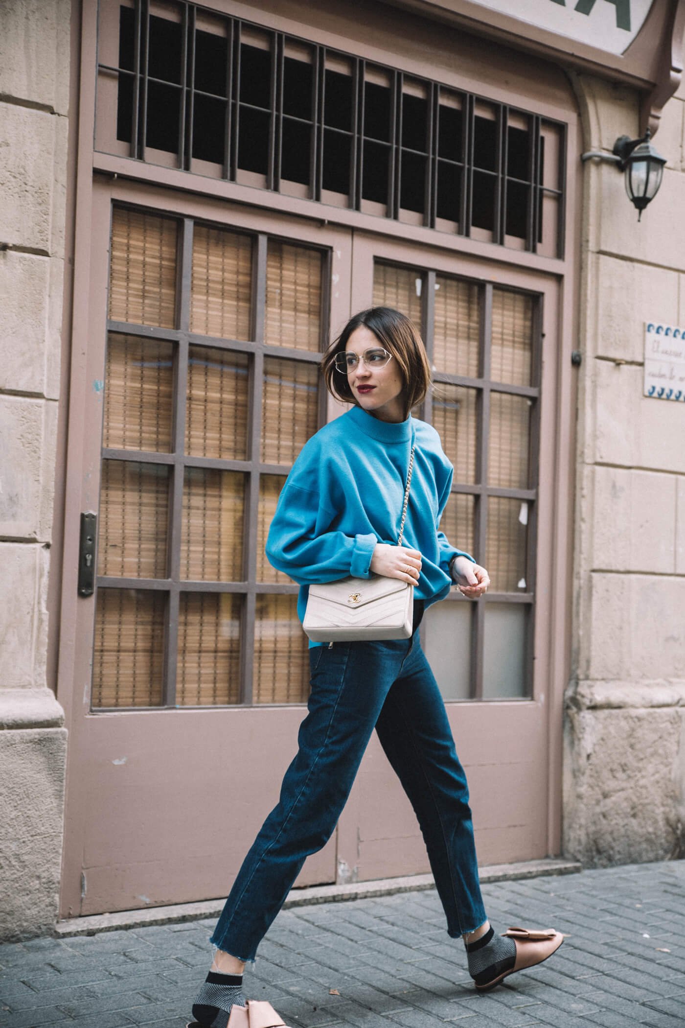 dansvogue gafas dior sudadera azul zara cluse vintage chanel hm conscious 9