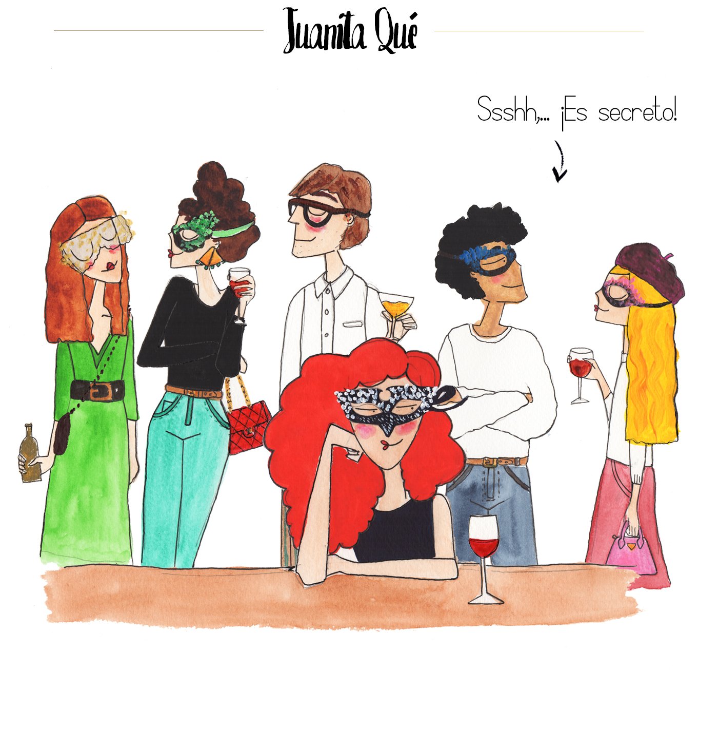dansvogue juanita que dessinetas illustration water color